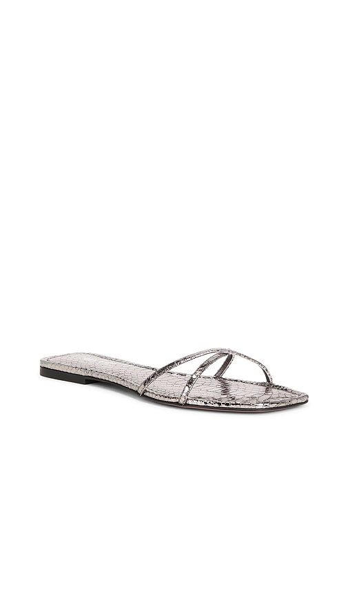 Biarritz Flat Sandal in Metallic silver. - size 36 (also in 37, 38, 39, 40) - Paris Texas - Modalova