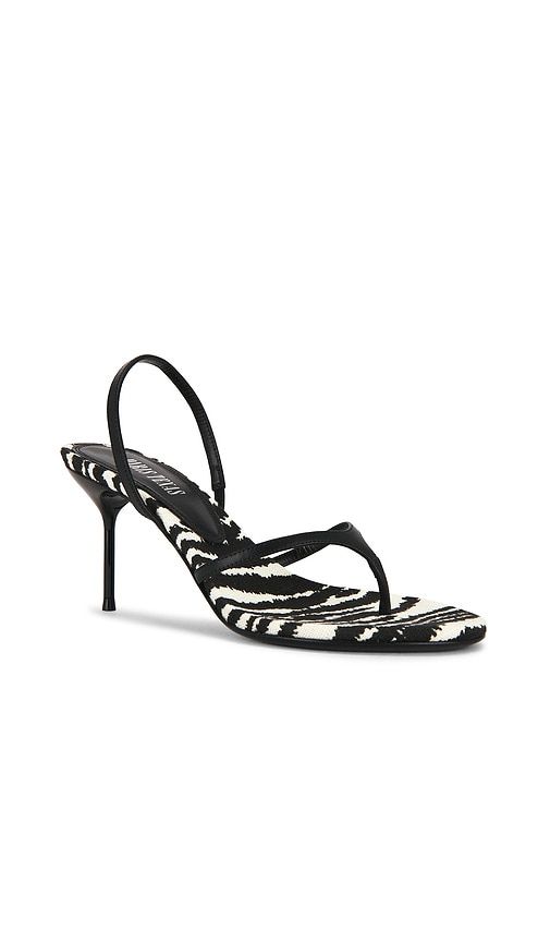 Lidia Thong Slingback Sandal 70 in Black,White. - size 37 (also in 40) - Paris Texas - Modalova