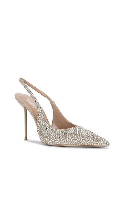 Lidia Slingback Pump in Metallic Silver. - size 36 (also in 38, 39, 40) - Paris Texas - Modalova