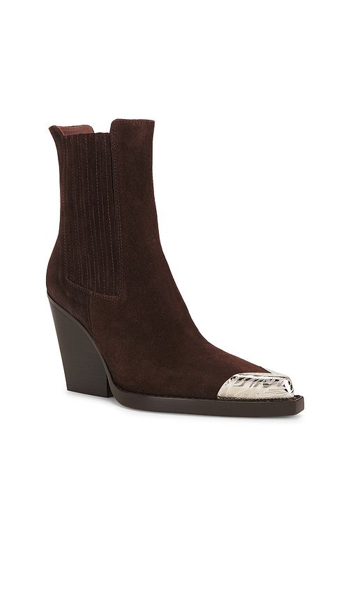 Dallas Embellished Toe Ankle Boot in Chocolate. - size 36 (also in 37, 38, 39, 40) - Paris Texas - Modalova