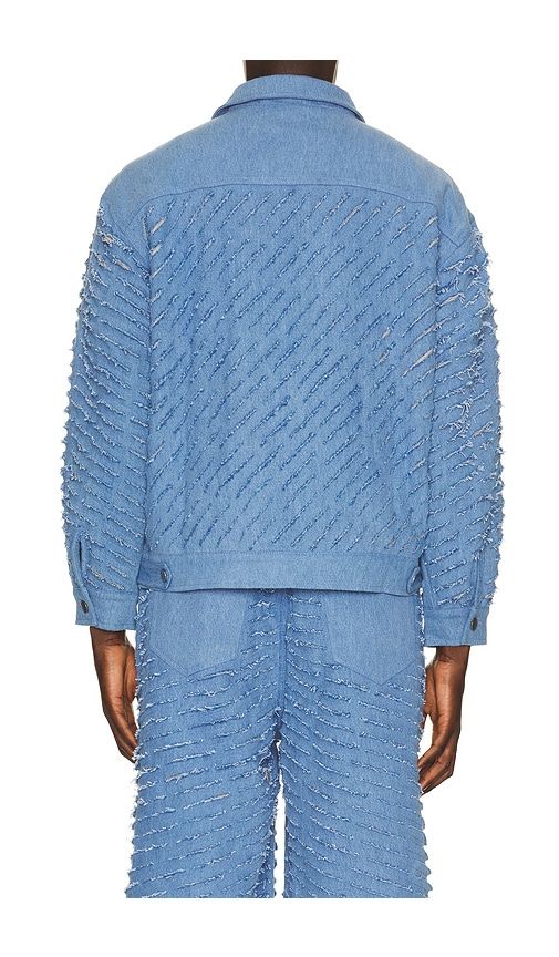 Cut Through Denim Jacket in . - size M (also in S, XL/1X) - Pas Une Marque - Modalova