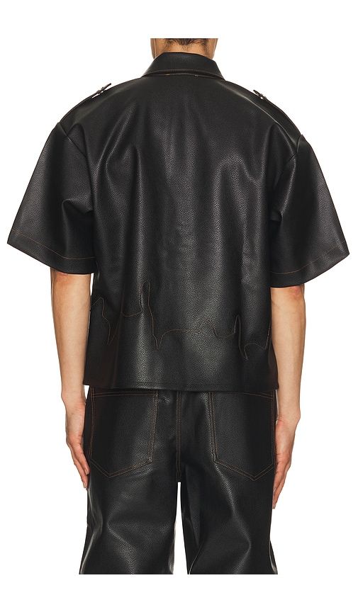 Leather Shirt in . - size S (also in M, L) - Pas Une Marque - Modalova