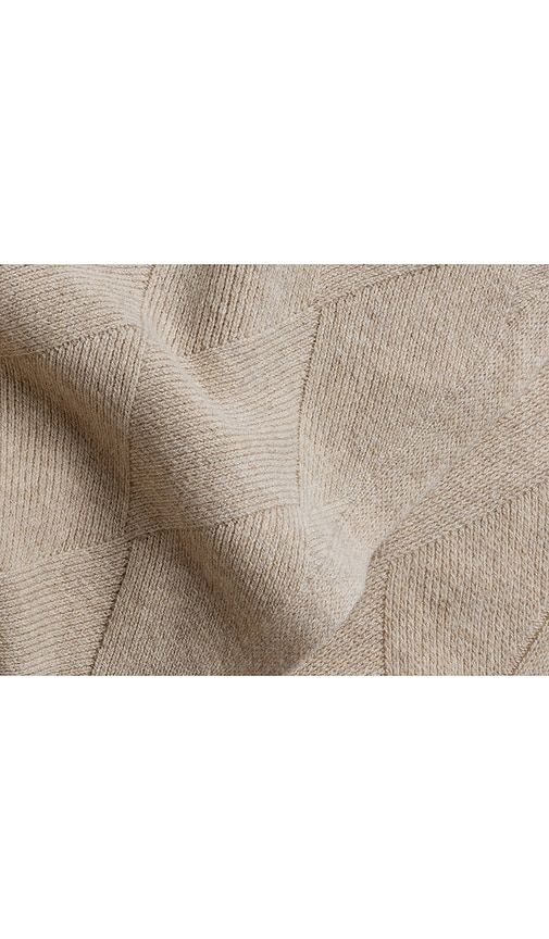 Basketweave Merino Throw in Beige - Parachute - Modalova