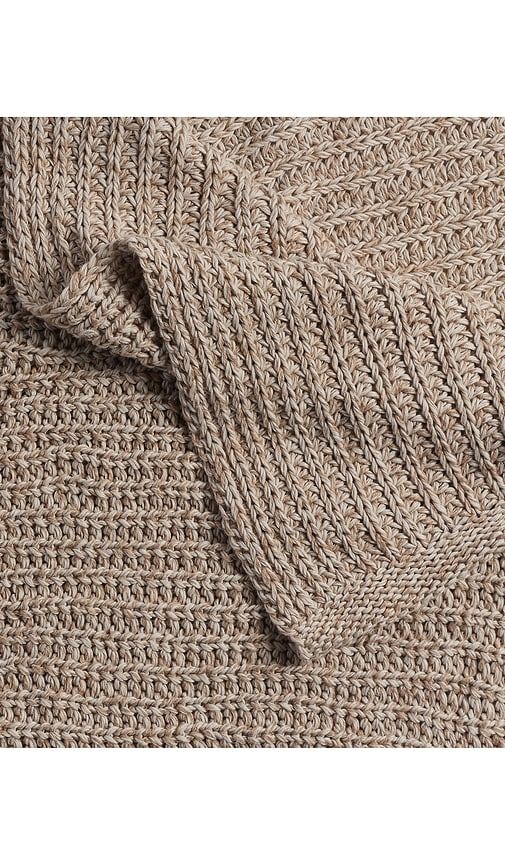 Marled Cotton Throw in Red - Parachute - Modalova