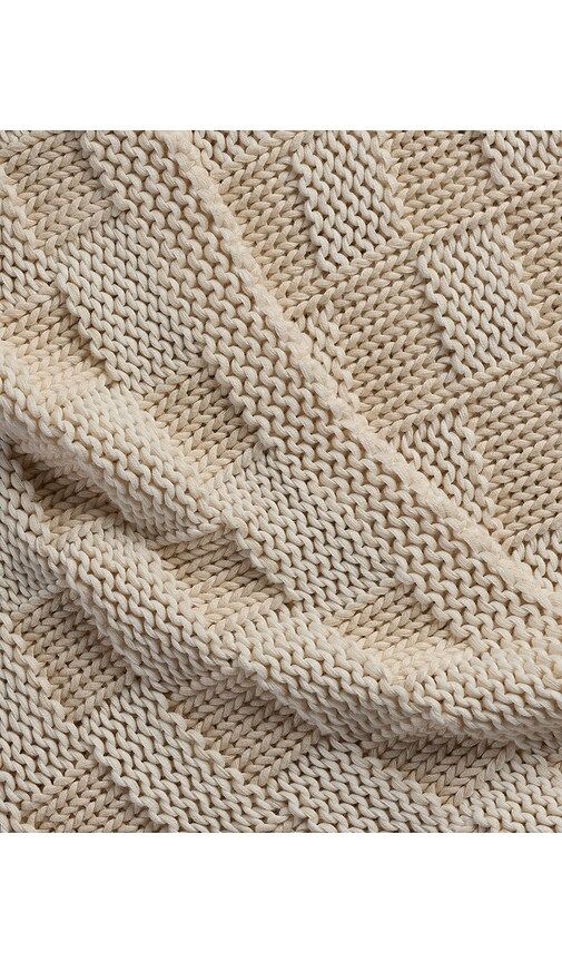 Basketweave Throw in Neutral - Parachute - Modalova