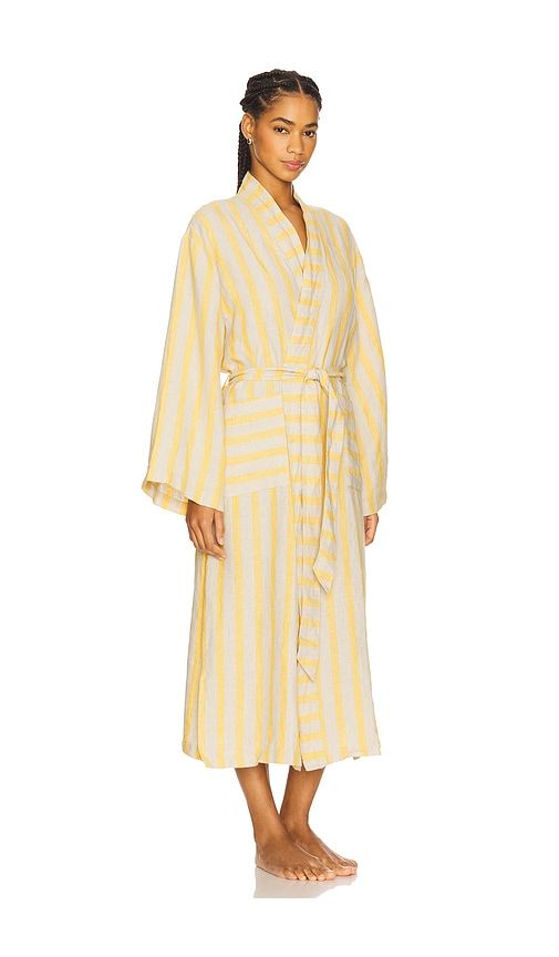 Linen Stripe Robe in ,Beige. - size S (also in ) - Parachute - Modalova