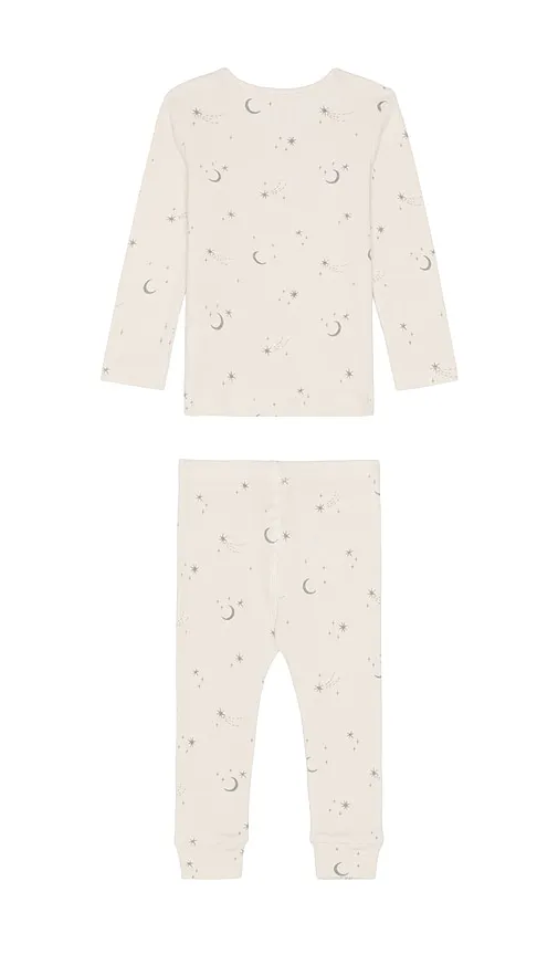 Kids Ribbed Tee + Legging Set in Neutral. - size 12-18M (also in 18-24M, 2-3Y, 4-5Y) - QUINCY MAE - Modalova