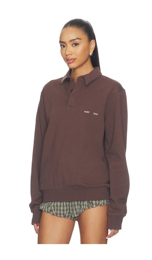 Monogram Washed Rugby Sweater in Black. - size M (also in XL/1X) - Quiet Golf - Modalova