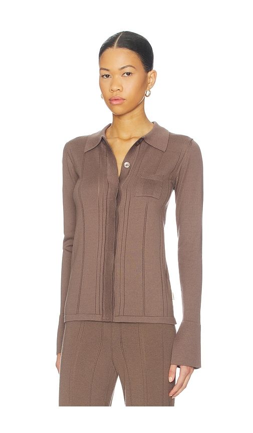 Light Knit Cardigan in Brown. - size S (also in XS) - REMAIN - Modalova