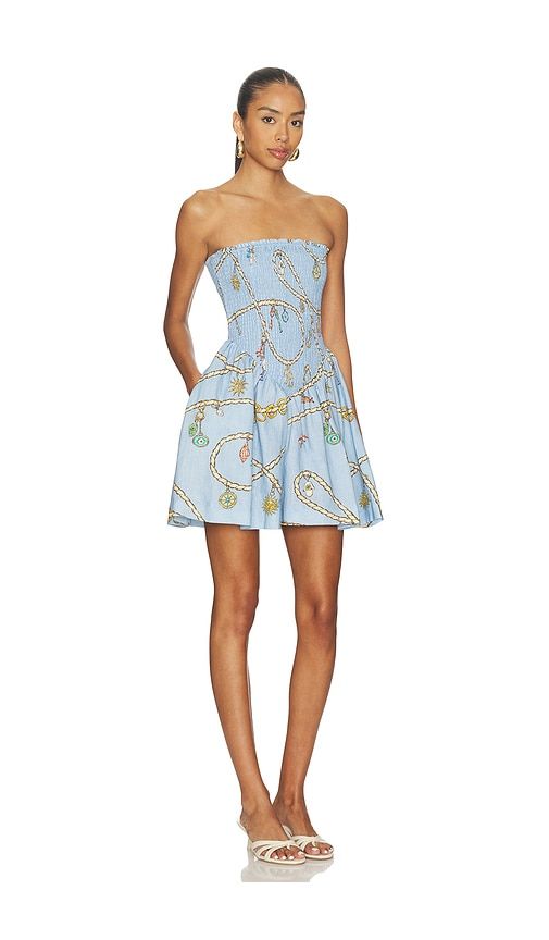 Catalina Mini Dress in Baby Blue. - size L (also in M, XL) - ROAME. - Modalova