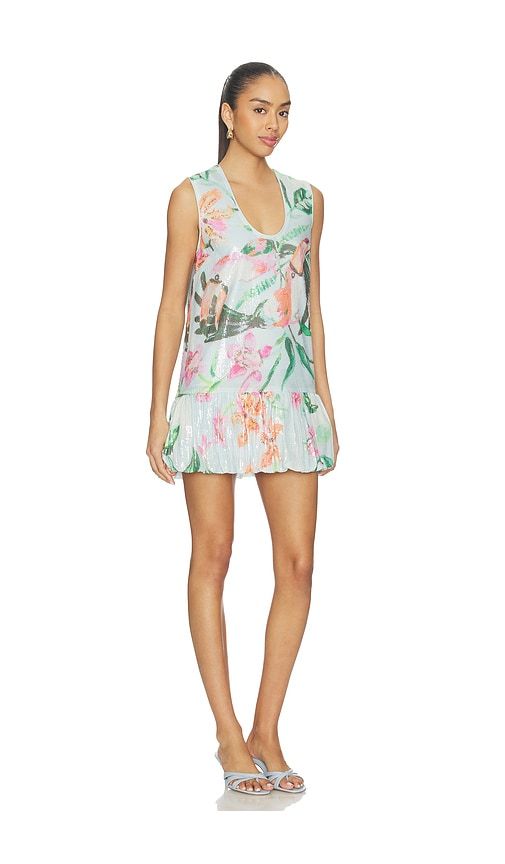 Bambi Sequin Mini Dress in Baby Blue. - size M (also in S, XL) - ROAME. - Modalova
