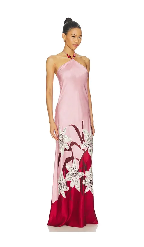 Tallulah Halter Dress in Pink. - size S (also in XL, XS) - ROAME. - Modalova