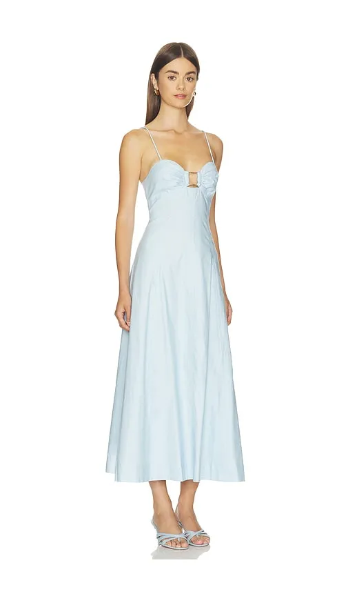 Arabella Midi Dress in Blue. - size S (also in XS) - ROAME. - Modalova