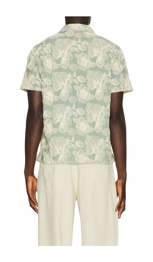 Tyler Camp Collared Shirt in Sage. - size L (also in M, S) - Rails - Modalova