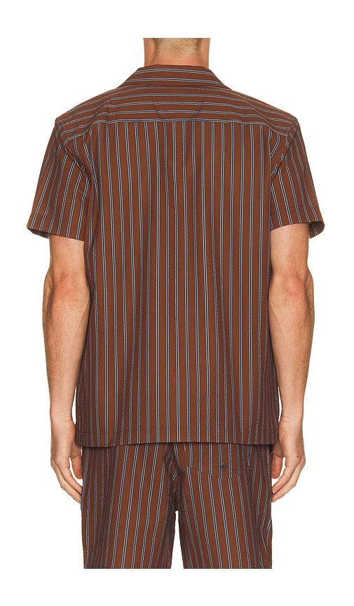 Amalfi Short Sleeve Shirt in Brown. - size L (also in M, S) - Rails - Modalova