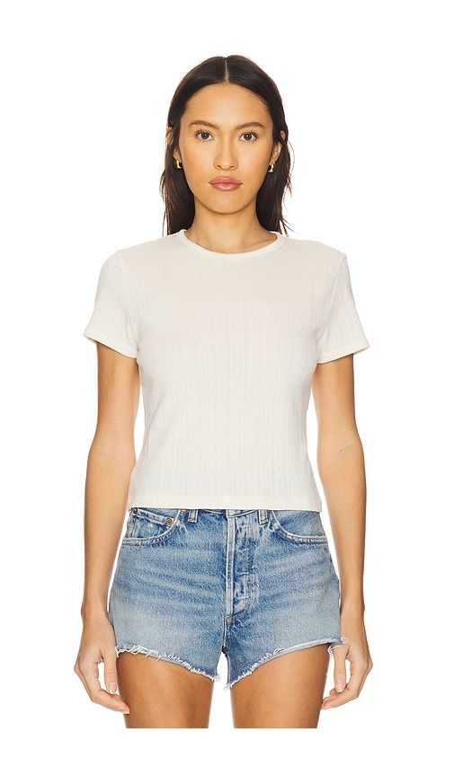 Muse Pointelle Tee in . - size L (also in S, XL, XS) - Rails - Modalova