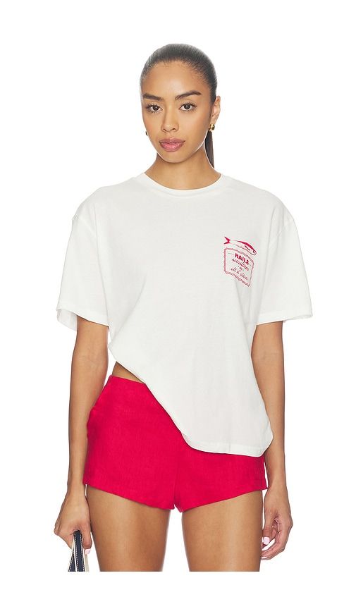 Souvenir Tee in White. - size M (also in S, XS) - Rails - Modalova
