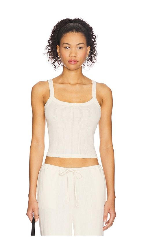 Pointelle Cami in Ivory. - size L (also in M, S, XL, XS) - Rat Boi - Modalova