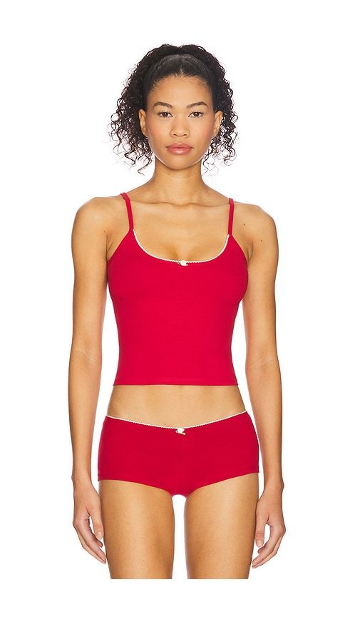 Scoop Back Cami in Red. - size L (also in M, S, XL, XS) - Rat Boi - Modalova