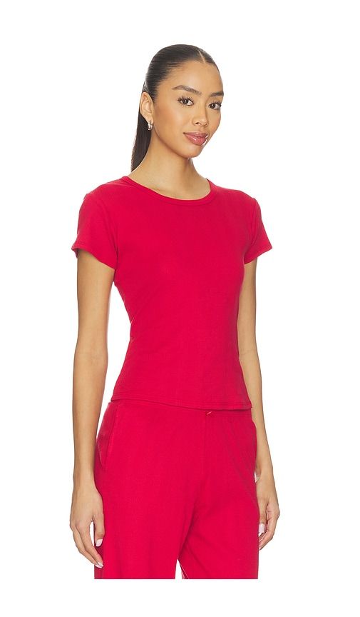 Pointelle Perfect Tee in Red. - size L (also in XL, XS) - RAT BOI - Modalova