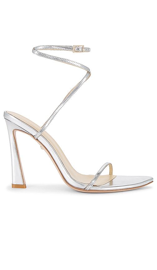 Moxxi Heel in Metallic Silver. - size 10 (also in 9) - RAYE - Modalova