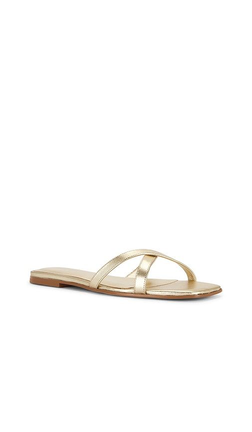 Yasminah Sandal in Metallic Gold. - size 5.5 (also in 6.5, 7, 7.5, 8, 8.5, 9, 9.5) - RAYE - Modalova