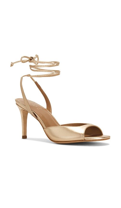 Lina Sandal in Metallic Gold. - size 10 (also in 5, 5.5, 6, 6.5, 7, 7.5, 8, 8.5, 9, 9.5) - RAYE - Modalova