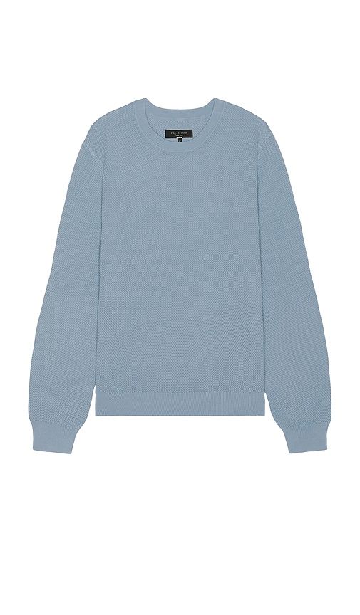 Washed Dexter Crew Sweater in Baby Blue. - size L (also in M, S) - Rag & Bone - Modalova