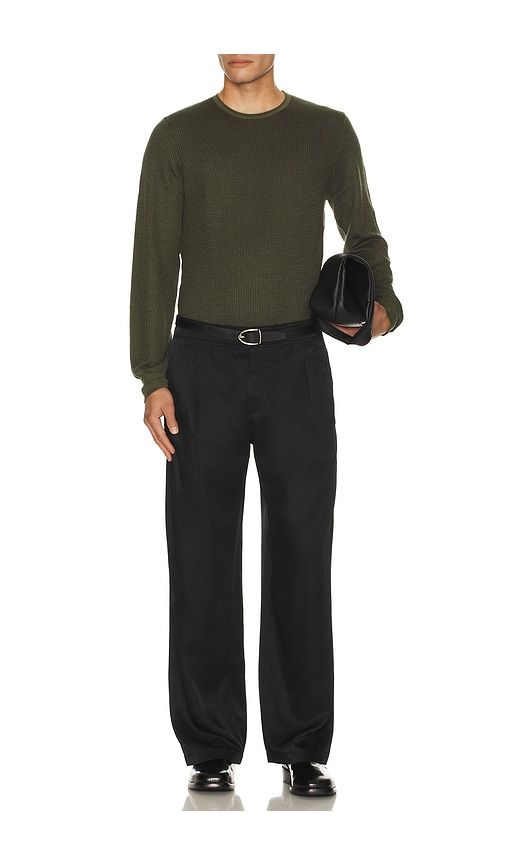 Gregory Merino Long Sleeve Crew Sweater in Olive. - size L (also in S) - Rag & Bone - Modalova