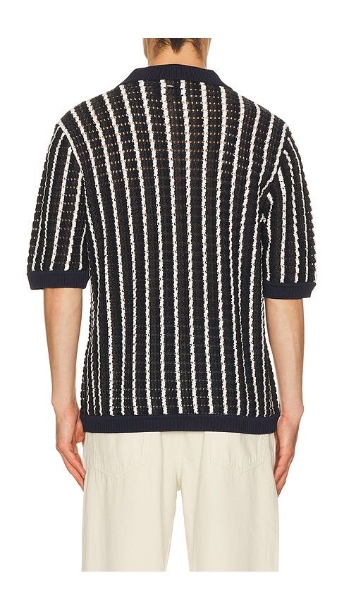 Crochet Dalton Shirt in Navy. - size S (also in M, L, XL/1X) - Rag & Bone - Modalova