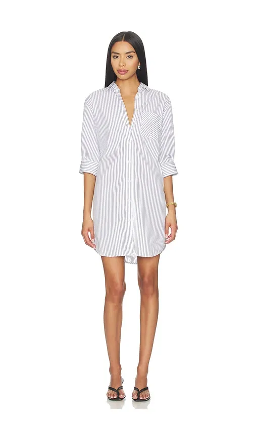 Lucia Stripe Mini Dress in White,Navy. - size L (also in S) - Rag & Bone - Modalova