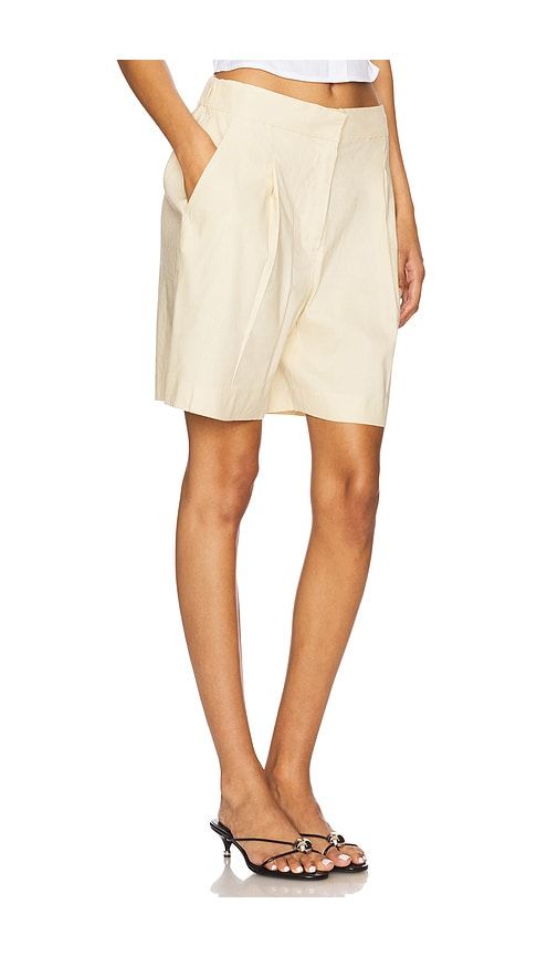 Leona Linen Short in Cream. - size 10 (also in 12) - Rag & Bone - Modalova