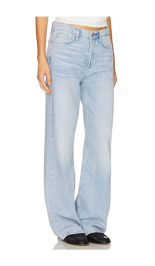 Featherweight Logan Mid Rise Wide Leg Jeans in Blue. - size 32 (also in 33) - Rag & Bone - Modalova