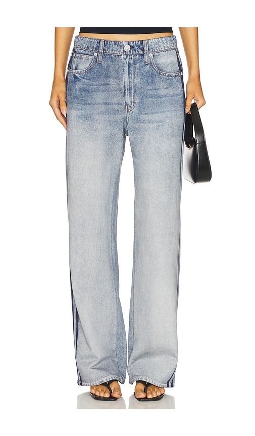 Rb Miramar Wide Leg Track Jeans in Blue. - size L (also in M, S, XS) - Rag & Bone - Modalova