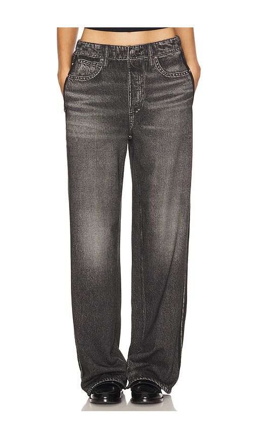 Rb Miramar Wide Leg Track Jeans in Charcoal,Black. - size L (also in M, S, XS, XXS) - Rag & Bone - Modalova