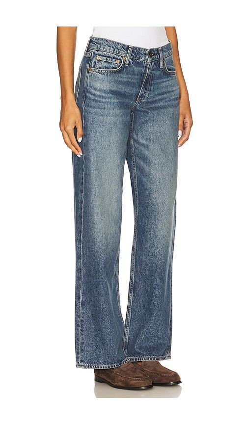 Cam Low Rise Relaxed Straight Jeans in Blue. - size 24 (also in 27, 28, 30, 31) - Rag & Bone - Modalova