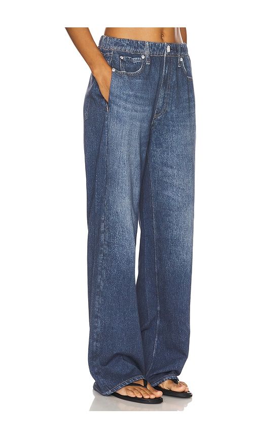 Rb Miramar Terry Wide Leg Jeans in Blue. - size S (also in XL, XS) - Rag & Bone - Modalova