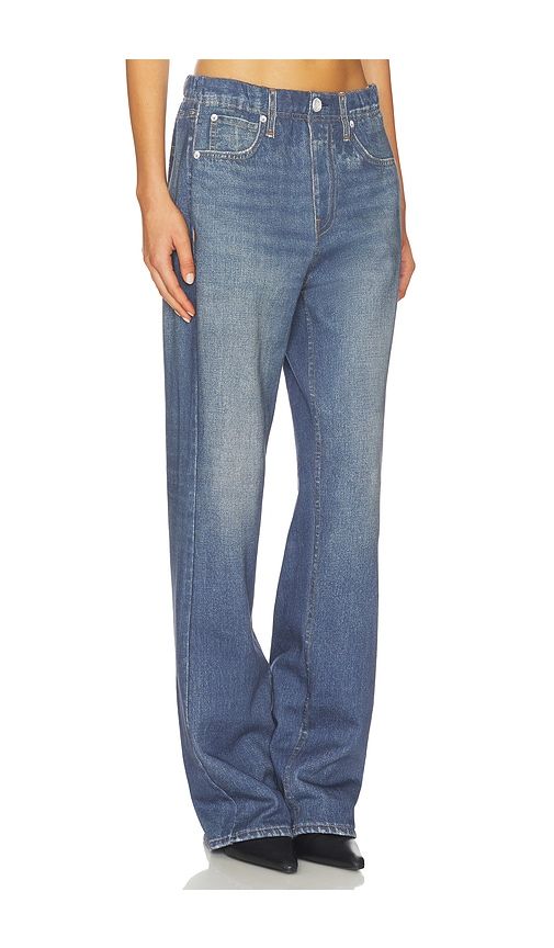 X REVOLVE rb Miramar Fleece Wide Leg Jeans in Navy. - size M (also in S, XS) - Rag & Bone - Modalova