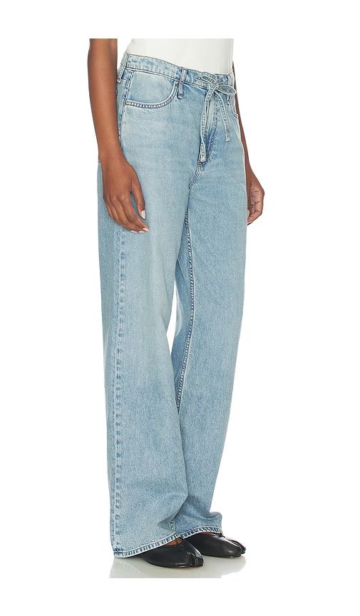 Featherweight Phoebe Drawstring Wide Jeans in Blue. - size M (also in S) - Rag & Bone - Modalova