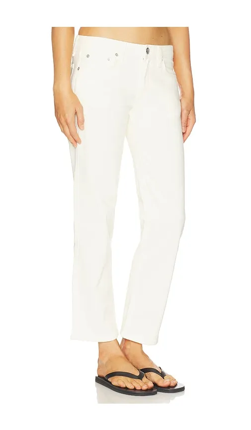 Harlow Low Rise Ankle Straight Jeans in Cream. - size 24 (also in 25, 27, 31, 32, 33, 34) - Rag & Bone - Modalova