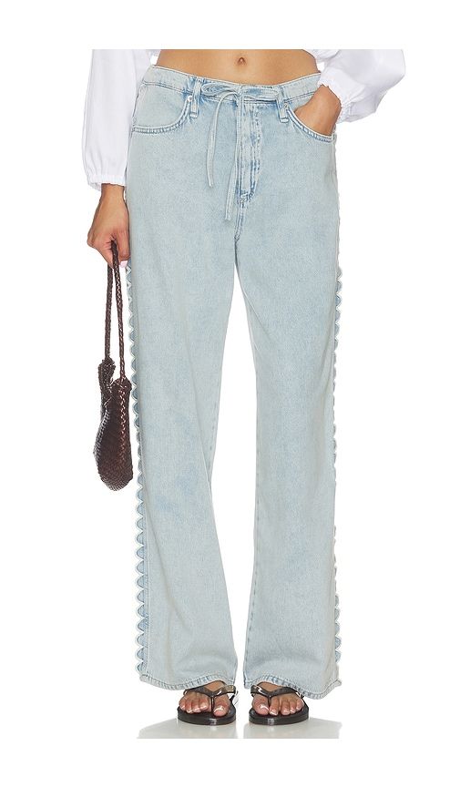 Featherweight Phoebe Drawstring Jeans in Blue. - size M (also in S, XS) - Rag & Bone - Modalova