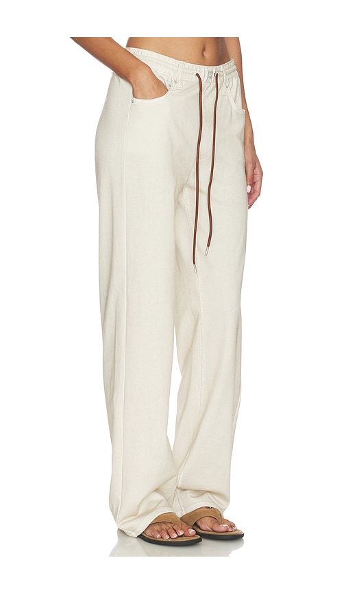 Miramar Terry Drawcord Wide Leg Pant in Tan. - size S (also in XS) - Rag & Bone - Modalova