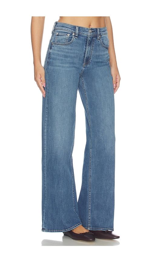 Flexi Andi Full Wide Jeans in Blue. - size 24 (also in 25, 26, 27, 28, 29, 30, 31, 33, 34) - Rag & Bone - Modalova