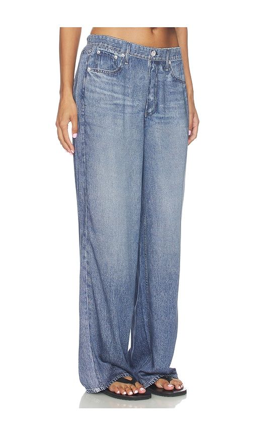 Rb Miramar Slink Wide Leg Pull On Jeans in Blue. - size M (also in S, XS) - Rag & Bone - Modalova