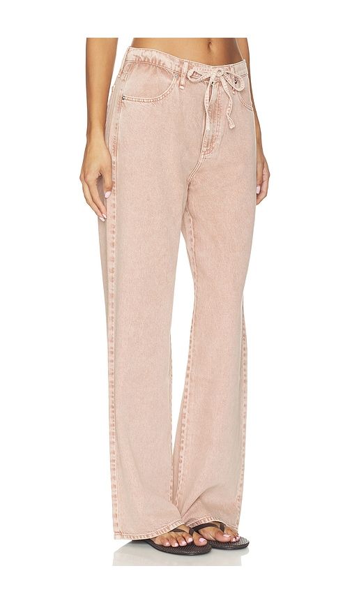 Phoebe Drawstring Wide Jeans in Pink. - size L (also in M, S, XL, XS) - Rag & Bone - Modalova