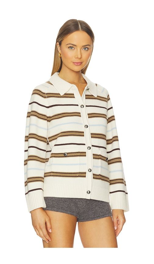 Peggy Striped Oversized Cardigan in White. - size S (also in XS) - Rag & Bone - Modalova