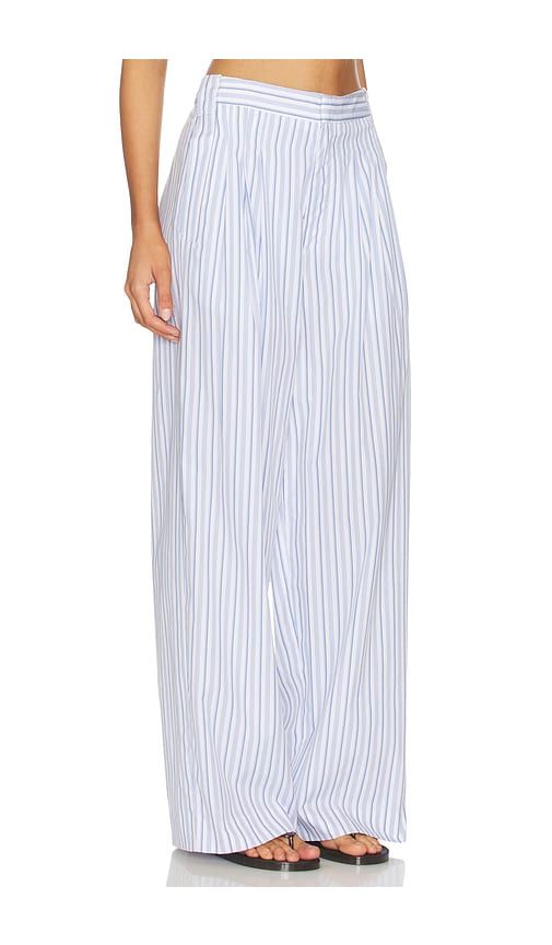Chappell Stripe Poplin Pant in Baby Blue. - size 0 (also in 2) - Rag & Bone - Modalova