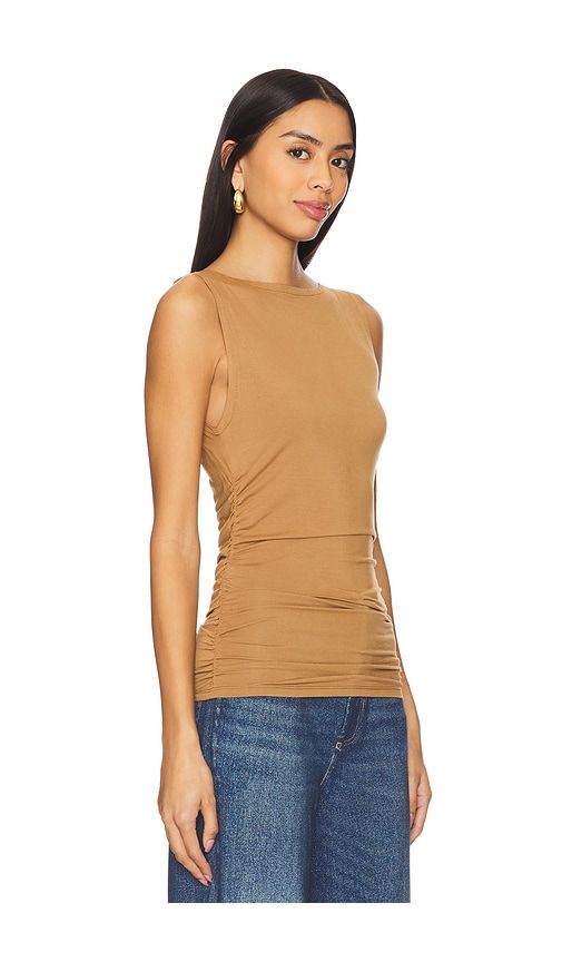 Luca Shirred Tank in Tan. - size XL (also in XXS) - Rag & Bone - Modalova