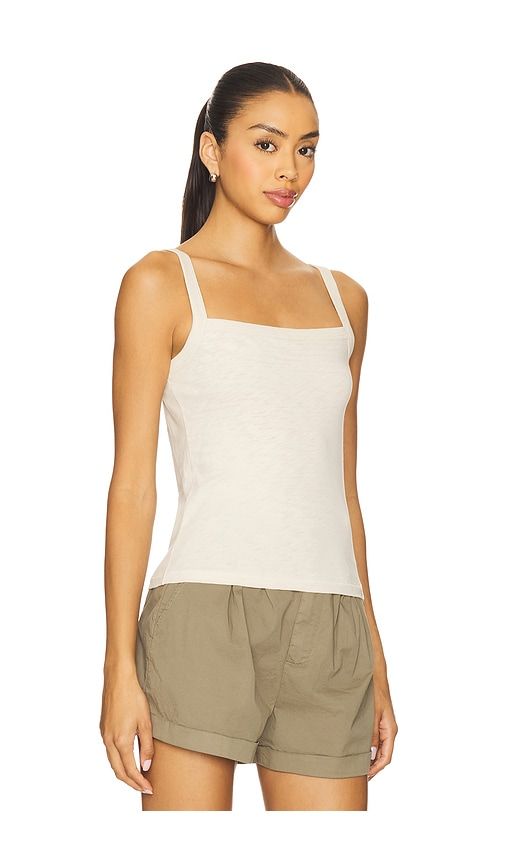 Slub Square Neck Tank Top in Beige. - size L (also in XS) - Rag & Bone - Modalova
