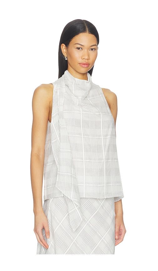 Adela Plaid Top in White. - size L (also in M, S, XS) - Rag & Bone - Modalova
